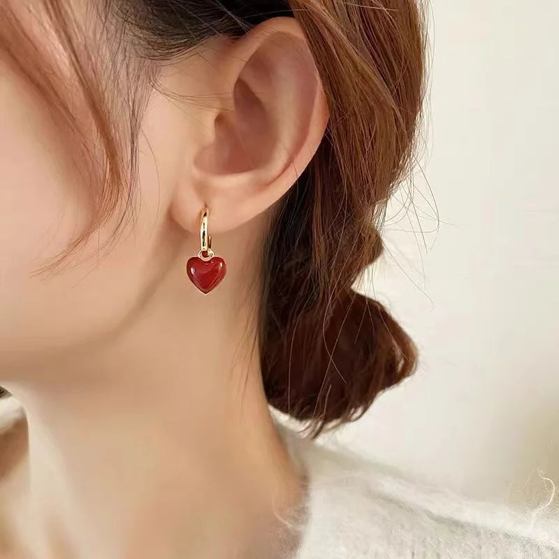 Boucles d'oreilles en forme de cœur