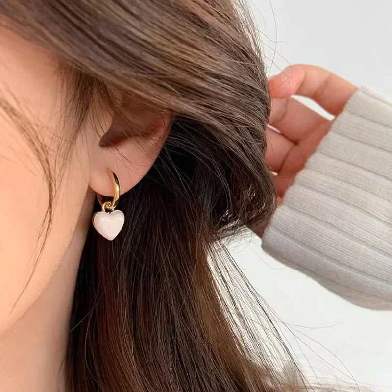 Boucles d'oreilles en forme de cœur