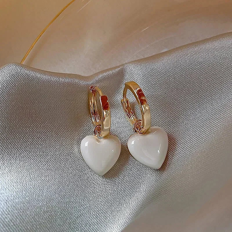 Boucles d'oreilles en forme de cœur
