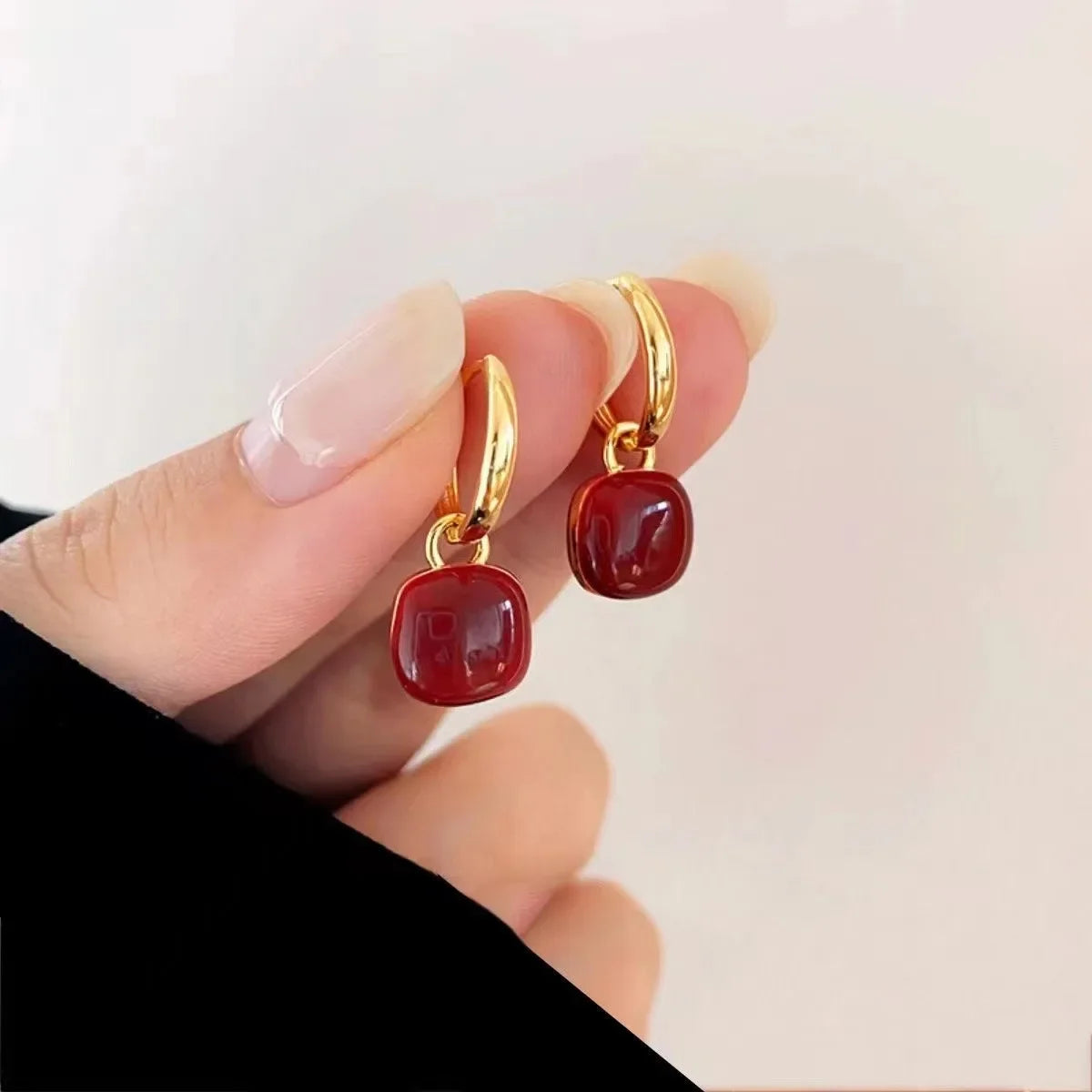 Boucles d'oreilles pendantes de style vintage