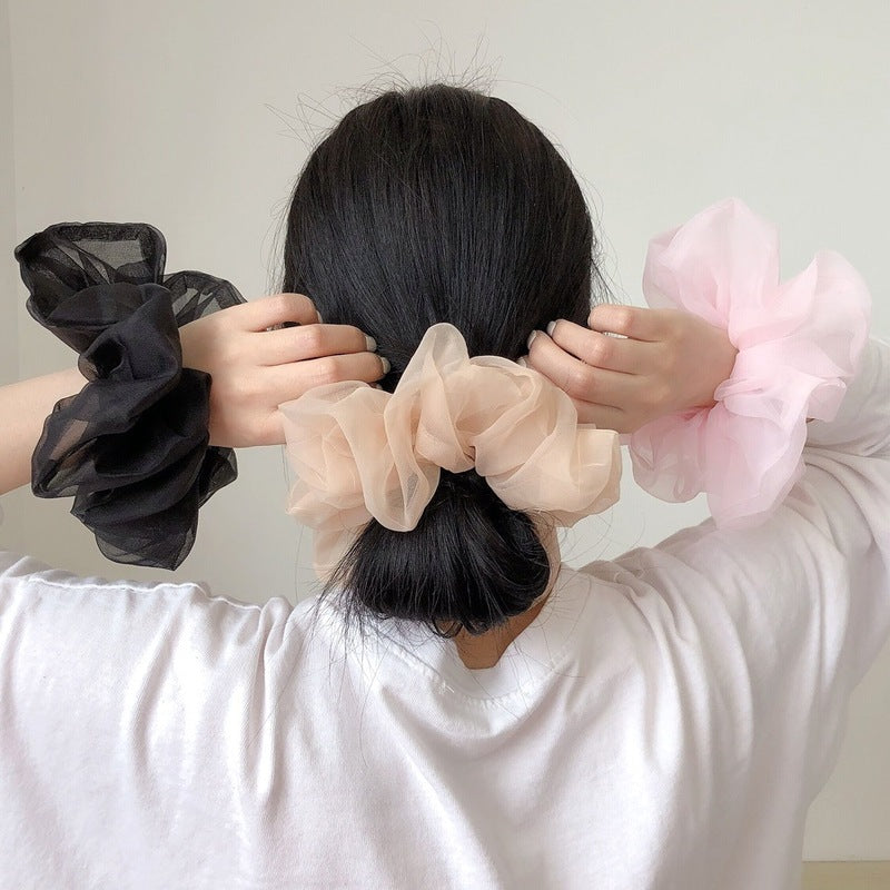 Grande élastique à cheveux en maille