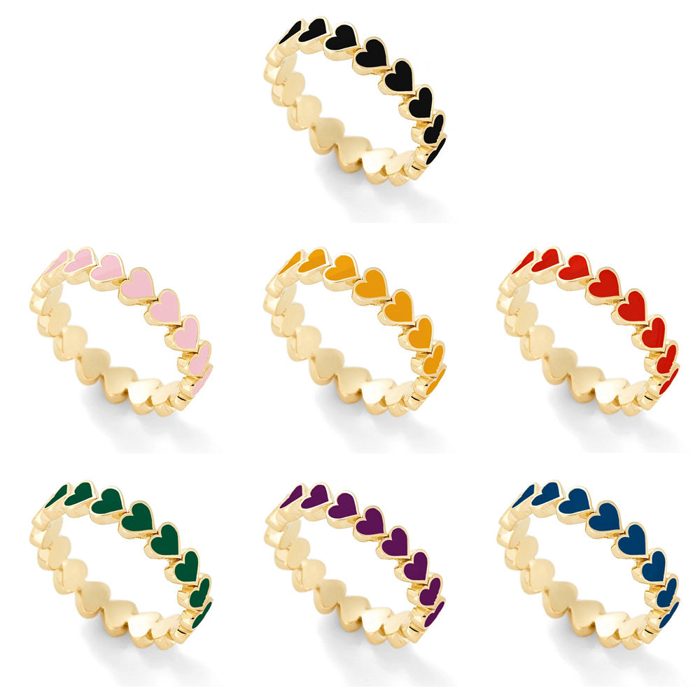 Bague avec motif de cœur