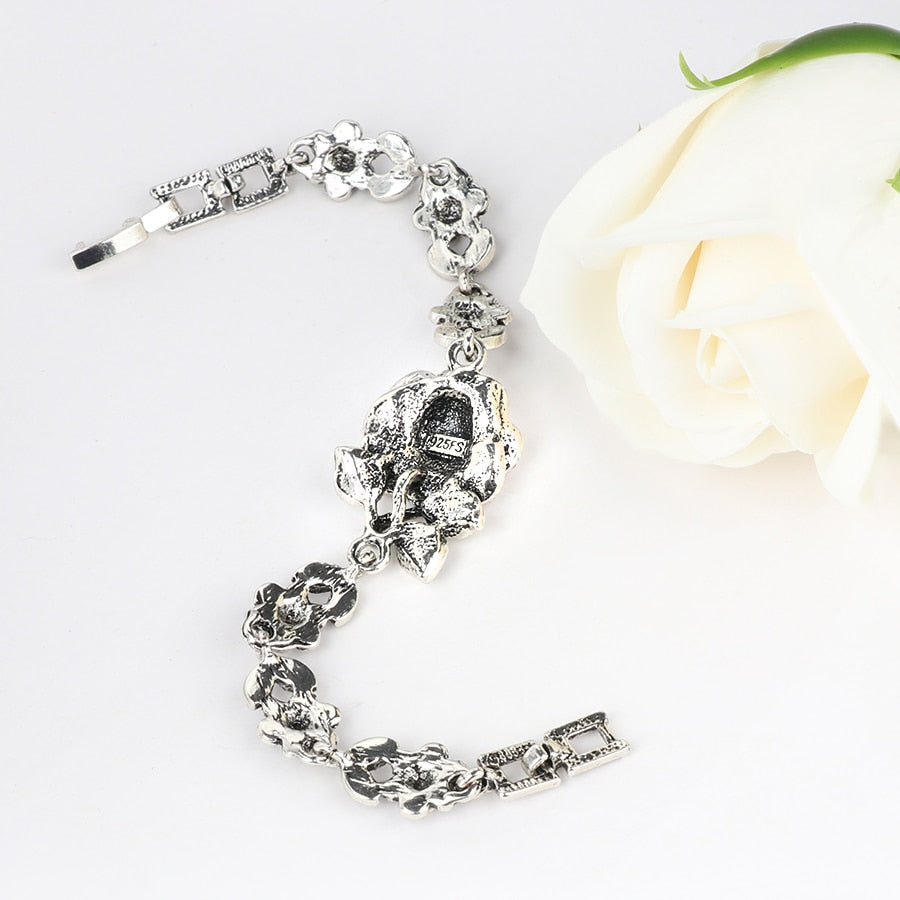 Bracelet avec motif de rose