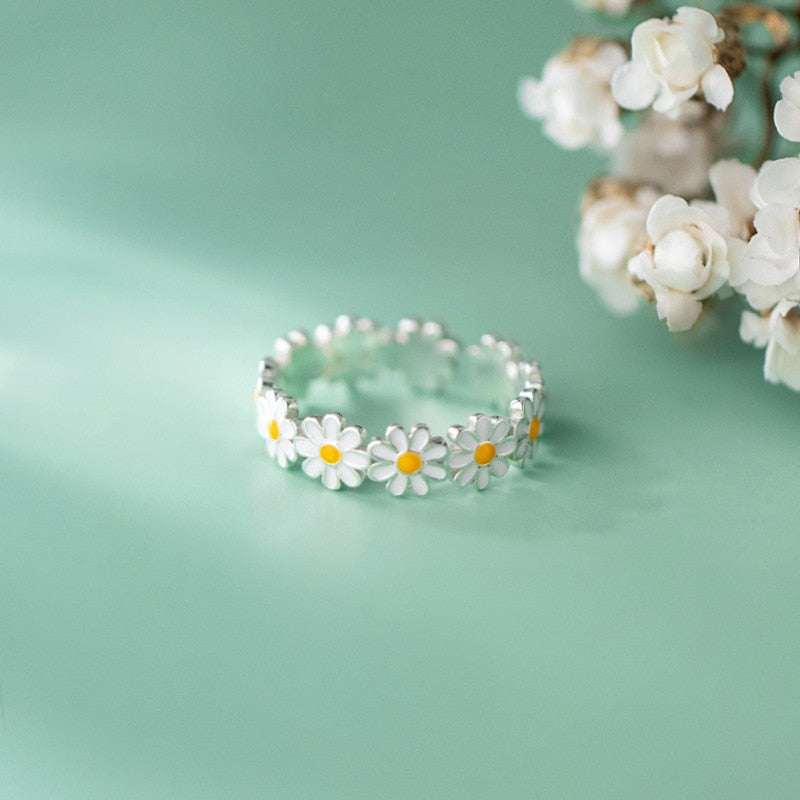 Bague avec motif floral