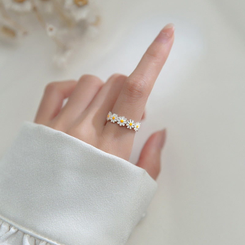 Bague avec motif floral
