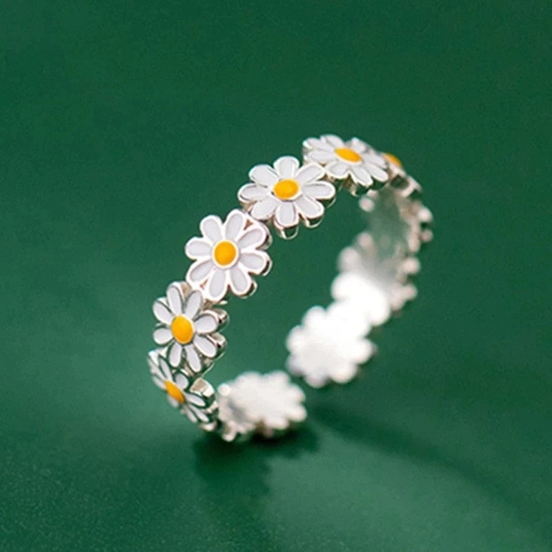 Bague avec motif floral