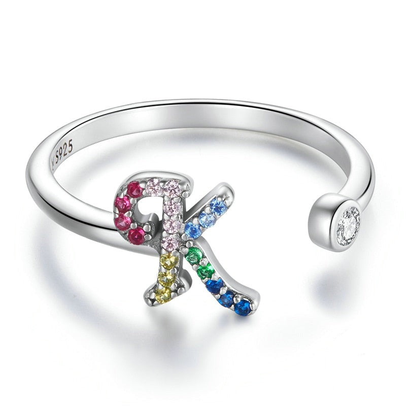 Bague avec initiale