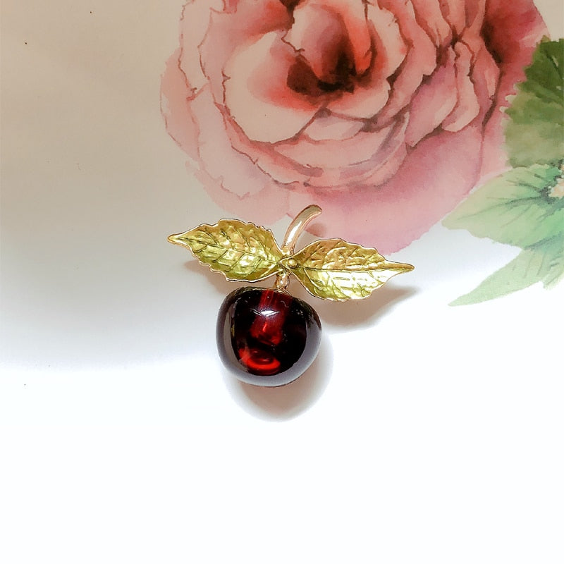 Broche - pomme