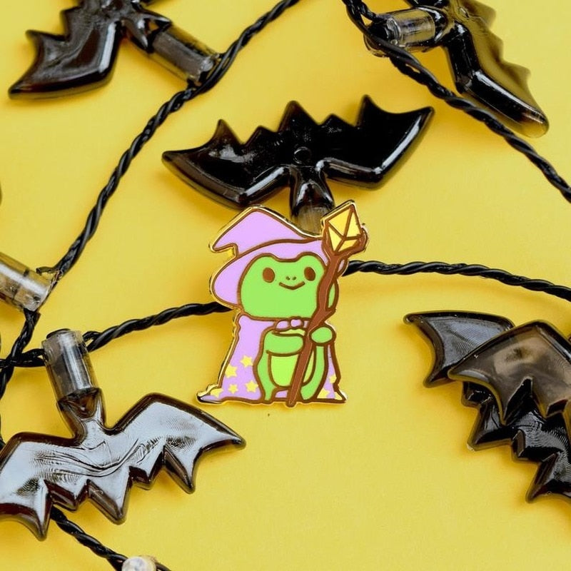 Pin de grenouille magicien