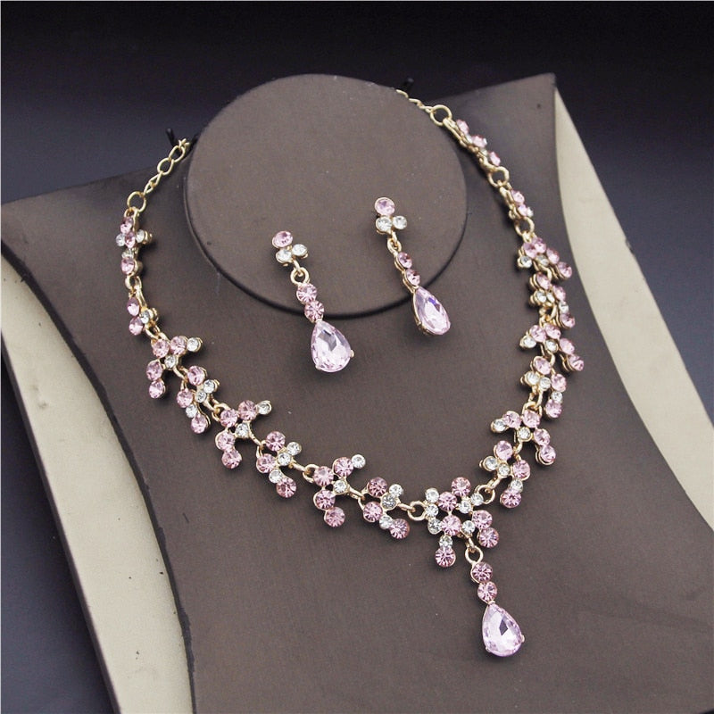 Ensemble de bijoux avec zirconia