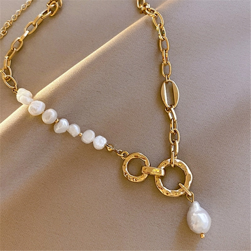 Collier de perles imitation