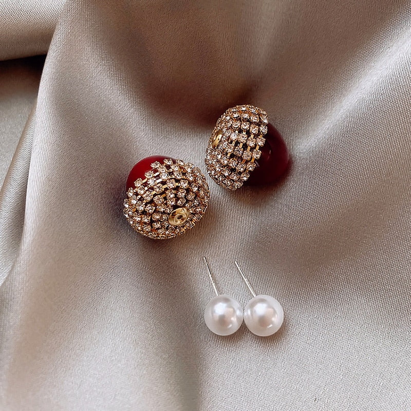Boucles d'oreilles avec zirconia