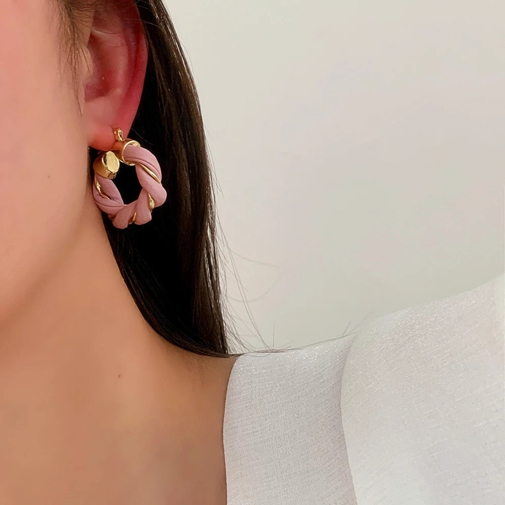 Boucles d'oreilles en cuir