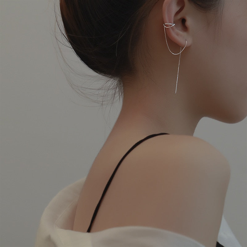 Boucles d'oreilles avec des manchettes d'oreille