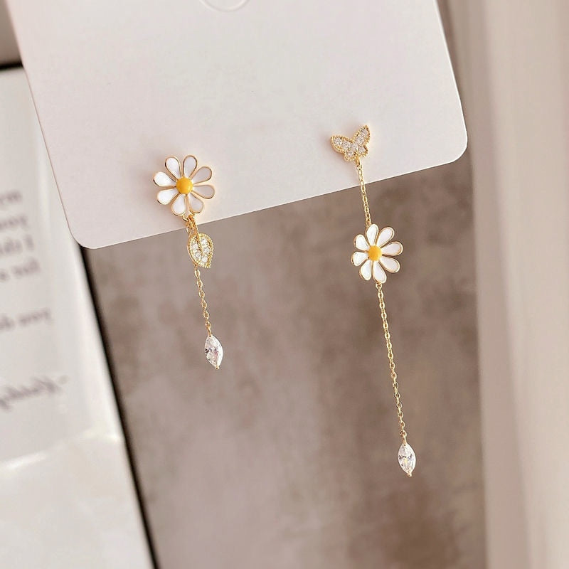 Boucles d'oreilles - marguerites