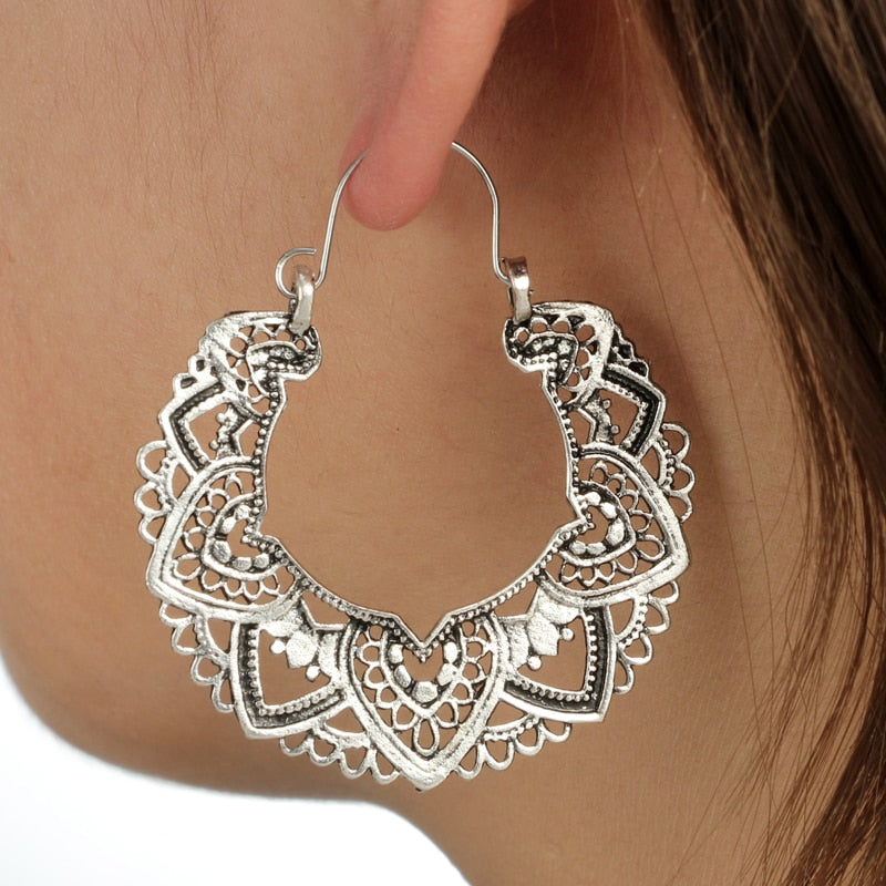 Boucles d'oreilles à motif géométrique