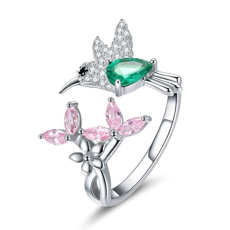 Bague ouverte - Colibri