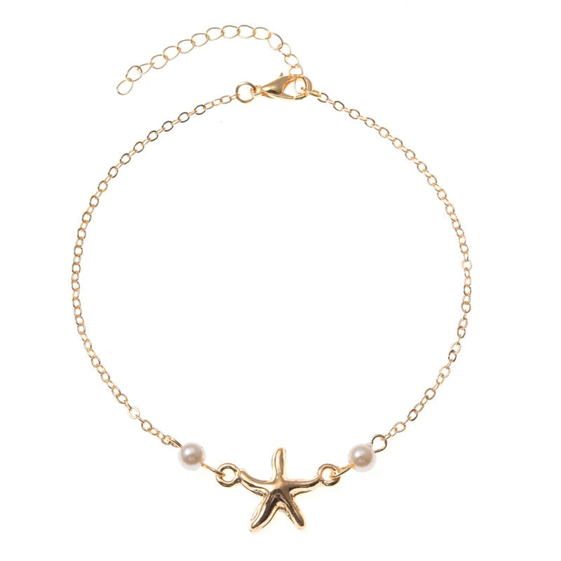 Bracelet boho minimaliste avec un motif d'étoile de mer