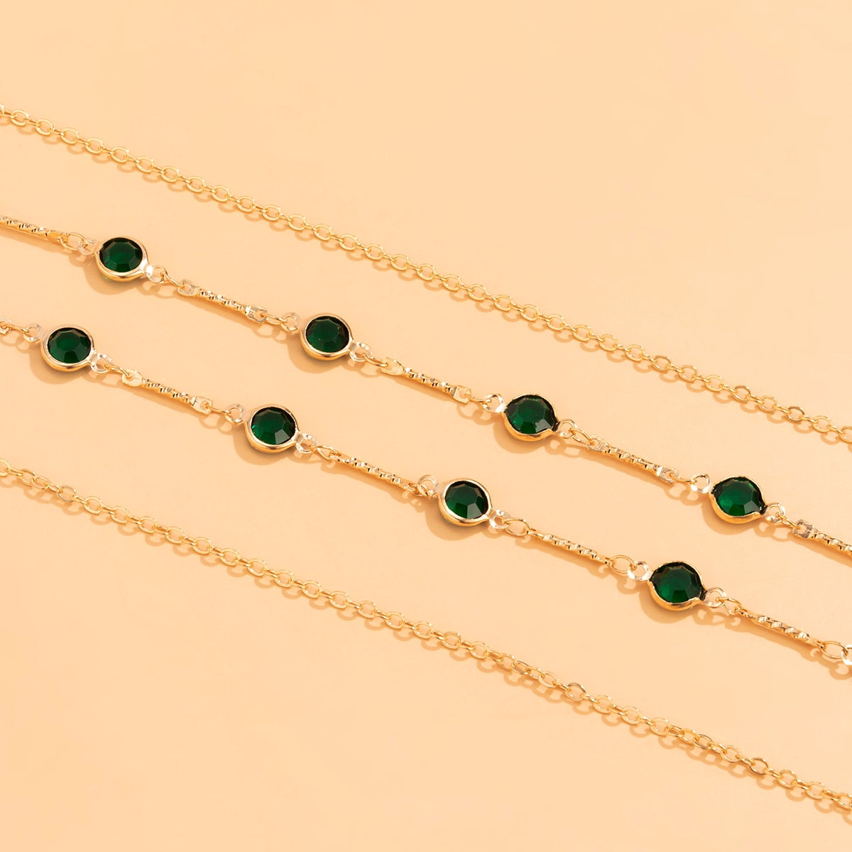 Chaîne pour taille avec des yeux verts