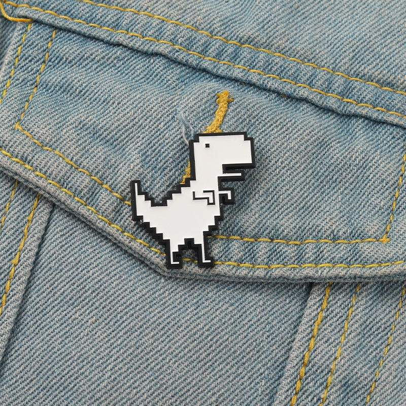 Pin - dinosaure pixelisé