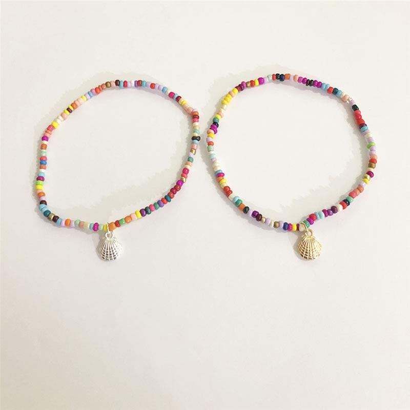 Bracelet de cheville coloré