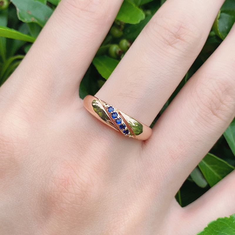 Bague en zircon cubique