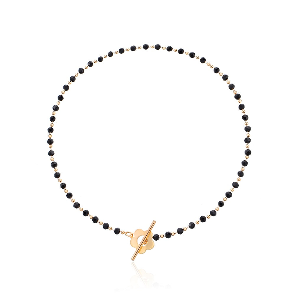 Collier ras de cou perlé
