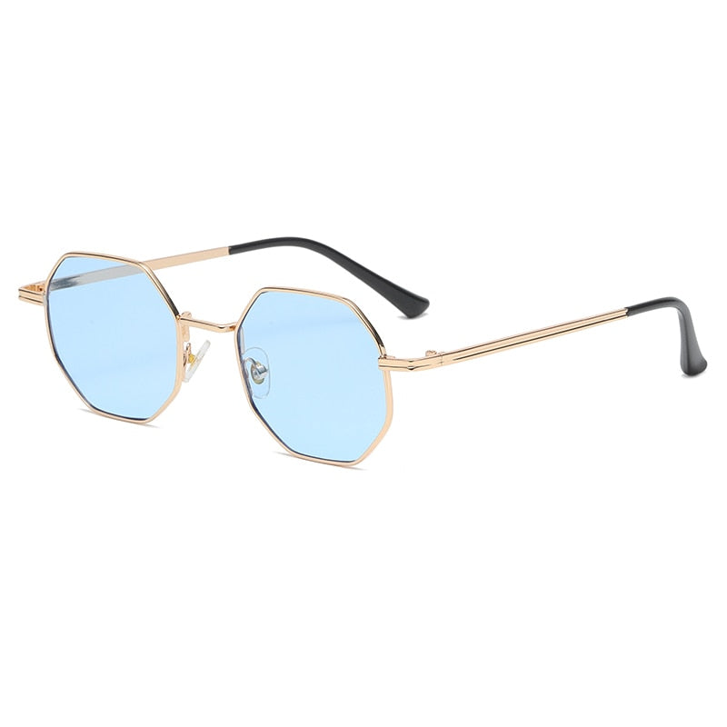 Lunettes de soleil géométriques avec des montures fines