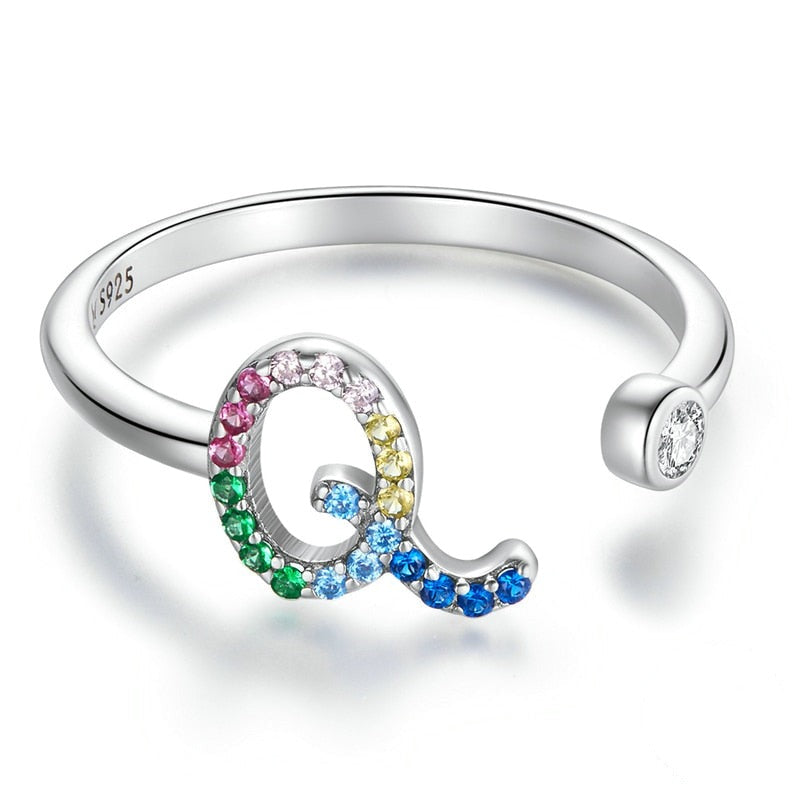Bague avec initiale