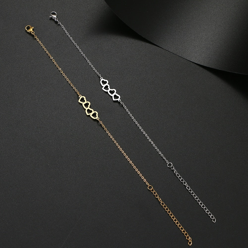 Bracelet avec des cœurs