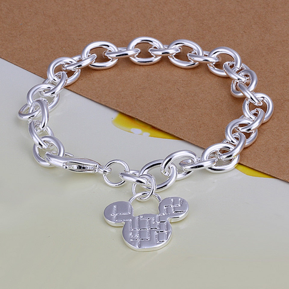 Bracelet en argent Mickey
