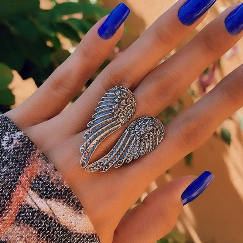 Bague d'ailes d'ange