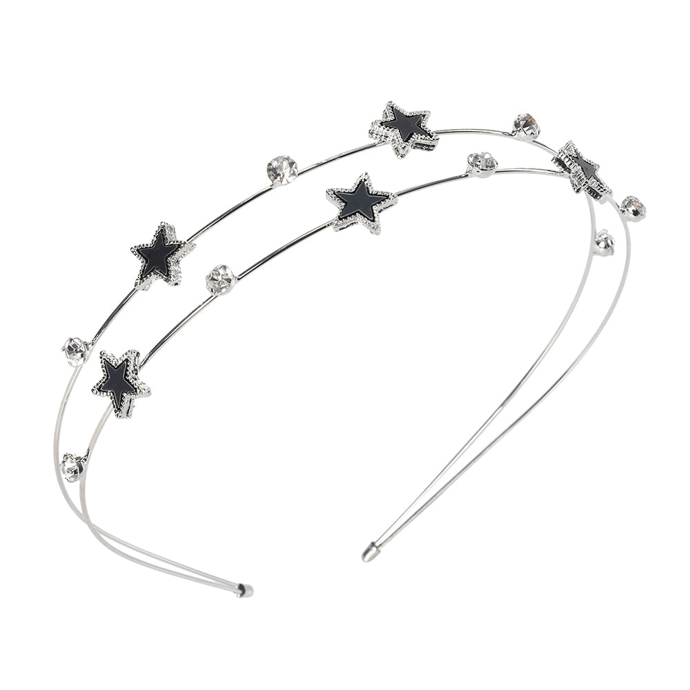 Bandeau pour cheveux - étoiles avec zircons