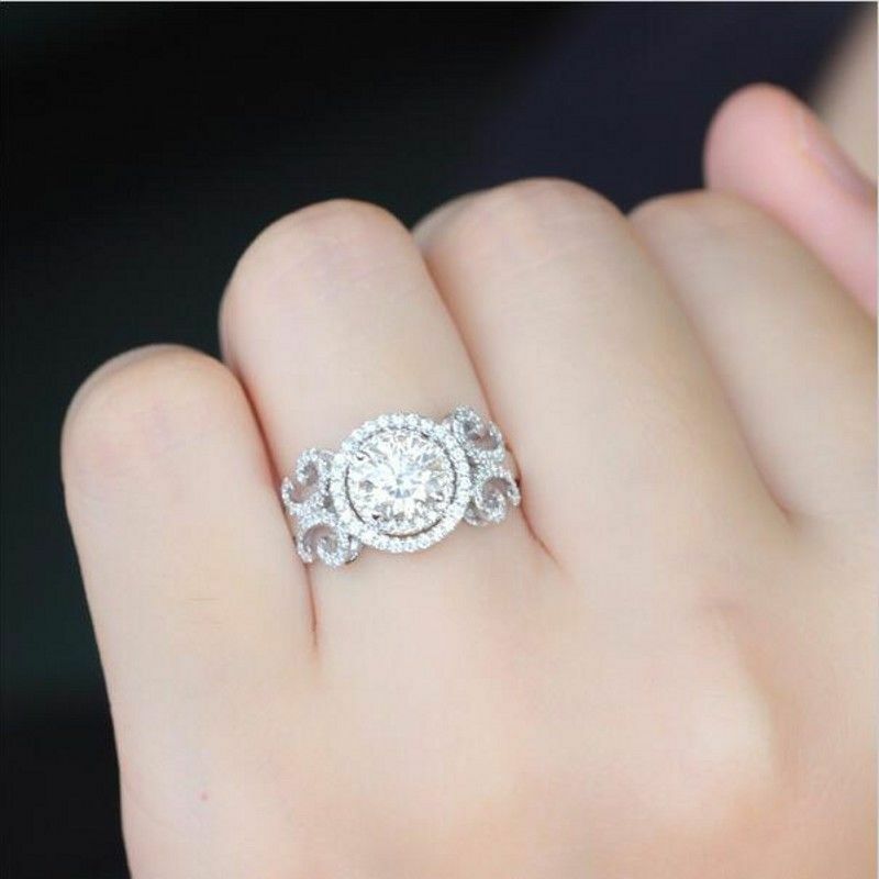 Bague en zircon cubique
