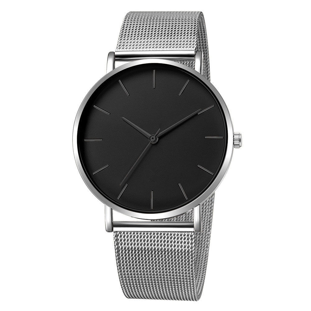 Montre minimaliste pour dames sur un bracelet