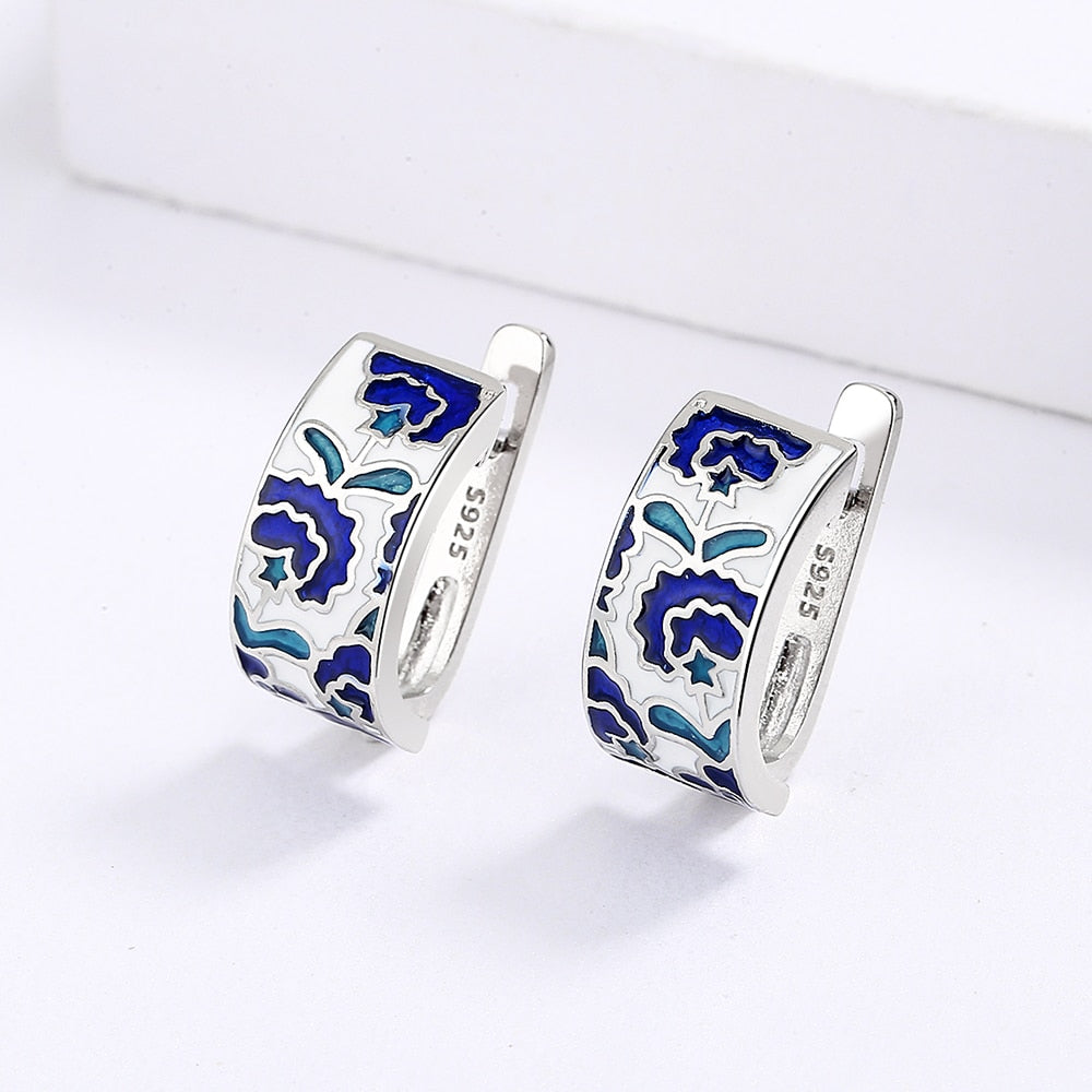 Boucles d'oreilles peintes à la main