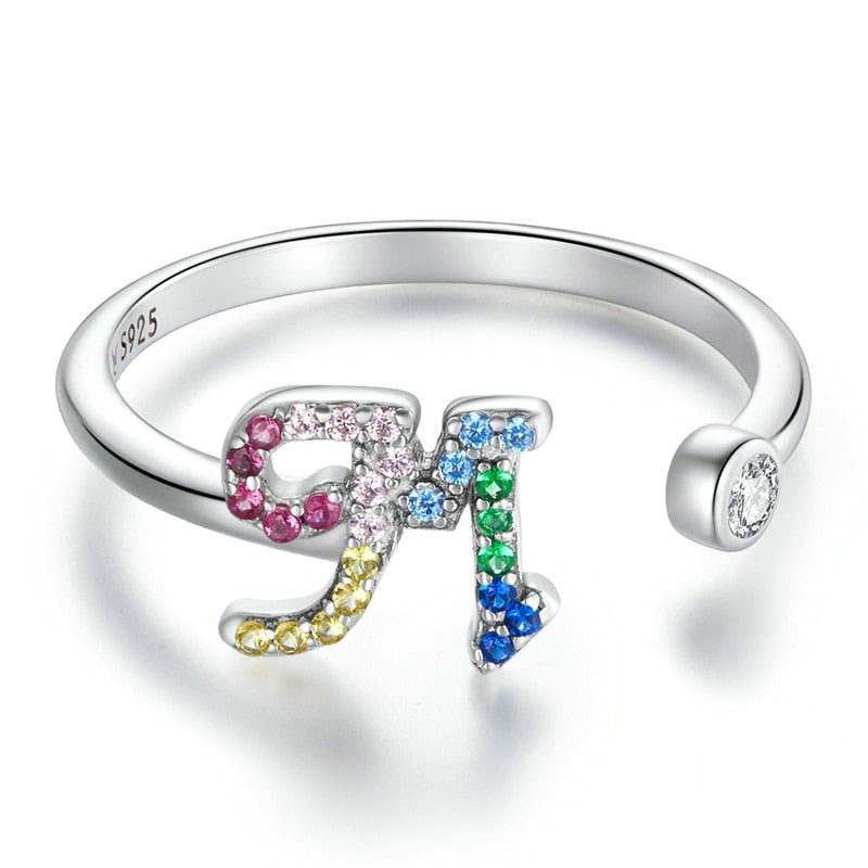 Bague avec initiale