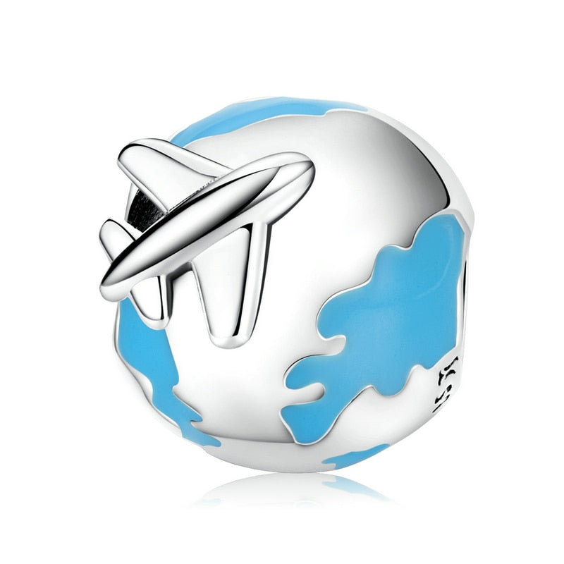Pendentif modulaire - Avion et Terre