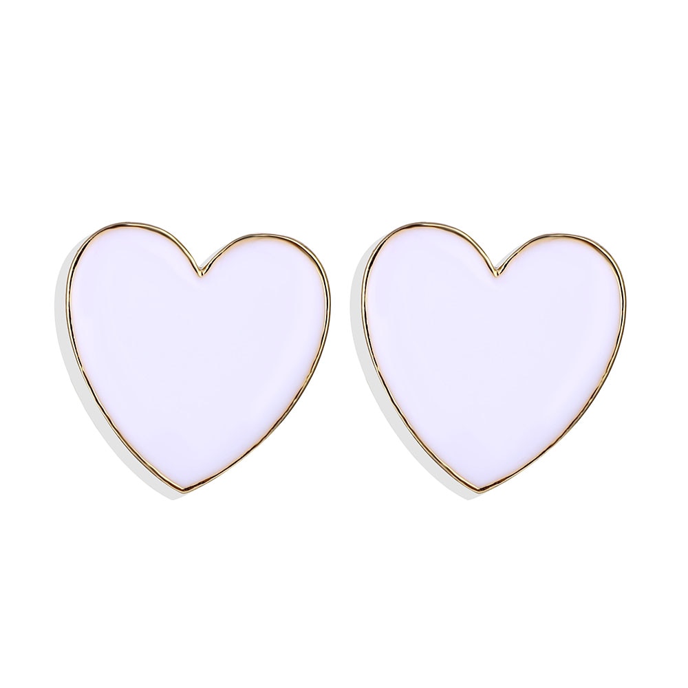 Boucles d'oreilles - cœurs colorés