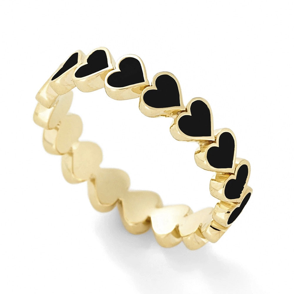Bague avec motif de cœur