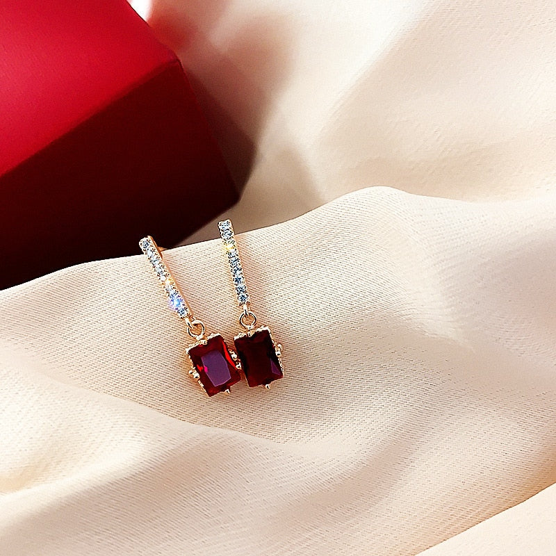 Boucles d'oreilles avec zirconia