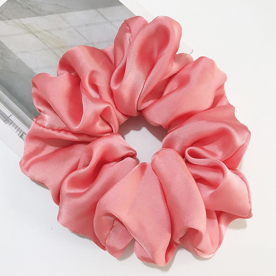 Satin élastique pour cheveux surdimensionné