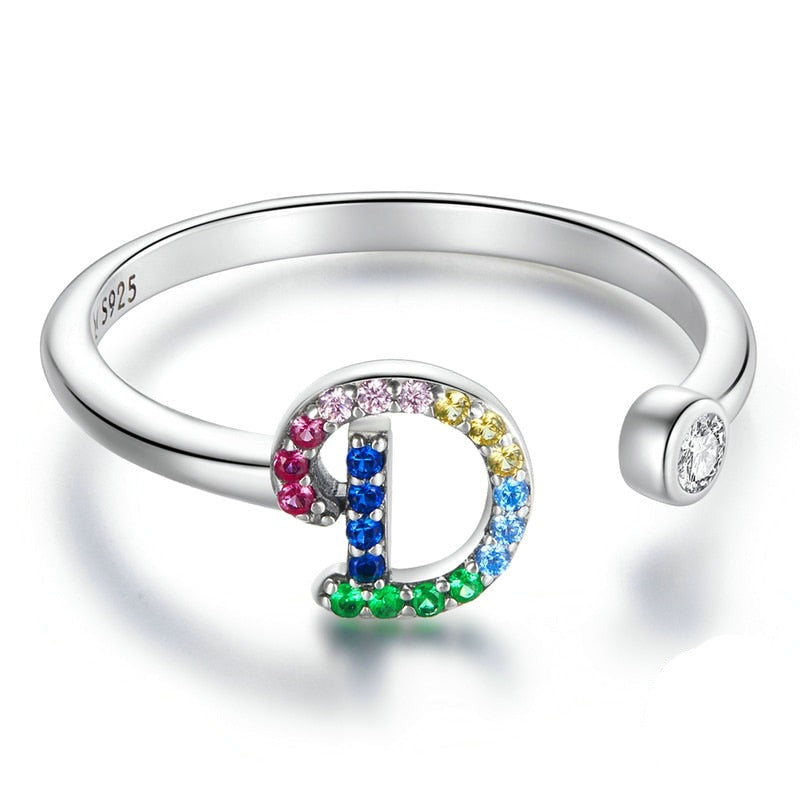 Bague avec initiale
