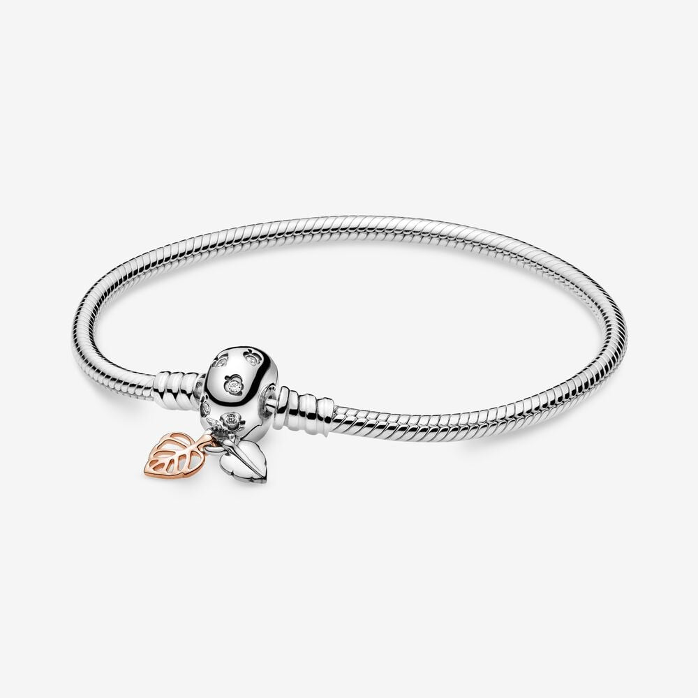 Bracelet modulaire en argent - pomme