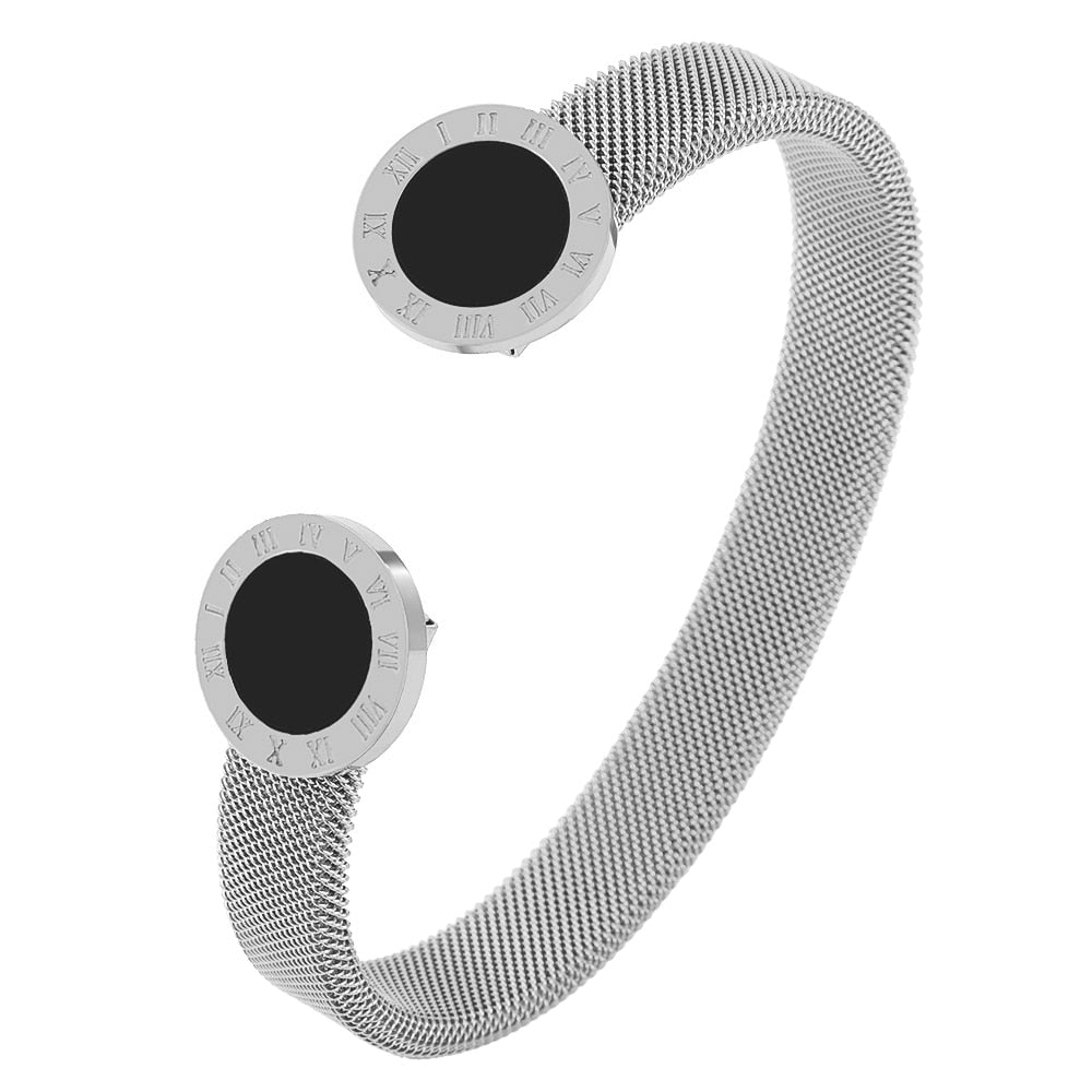 Bracelet en acier inoxydable ouvert