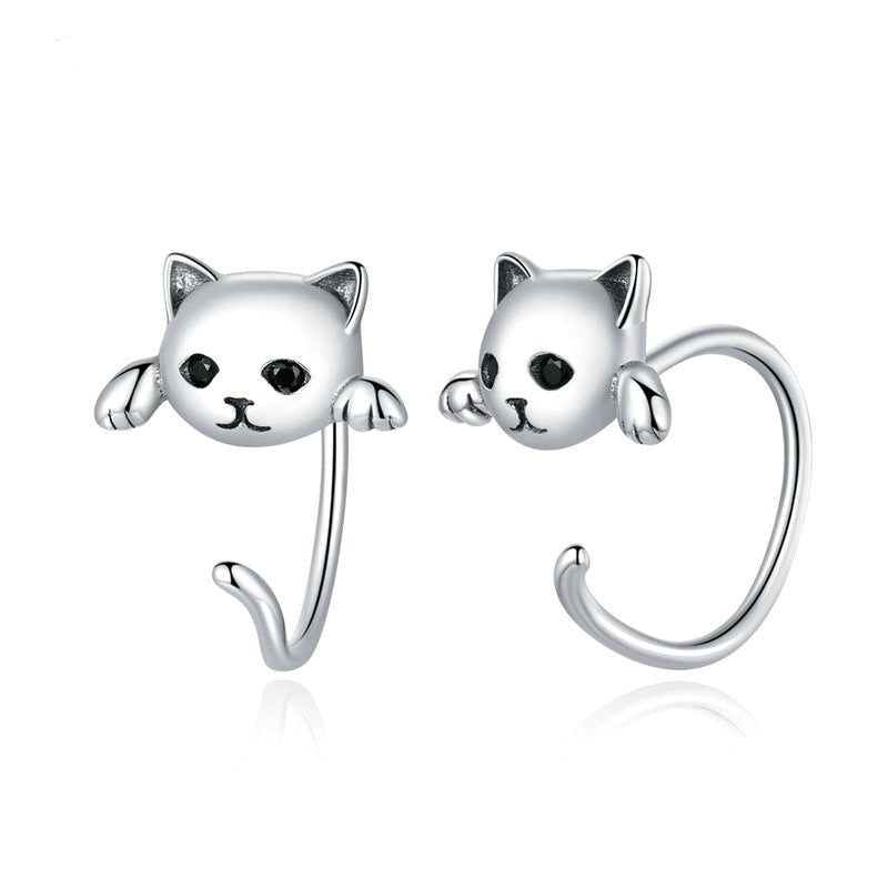 Boucles d'oreilles pendantes - chats