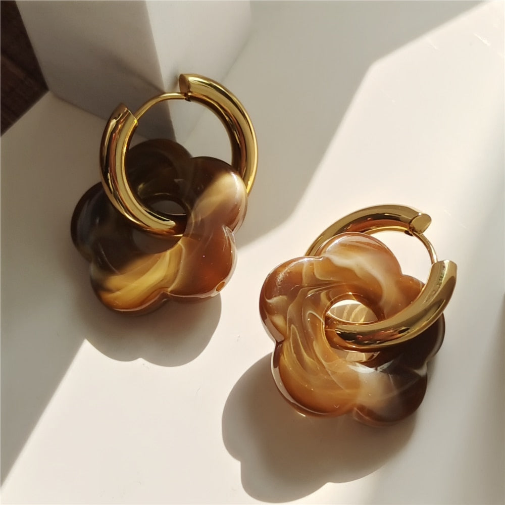 Boucles d'oreilles en acrylique