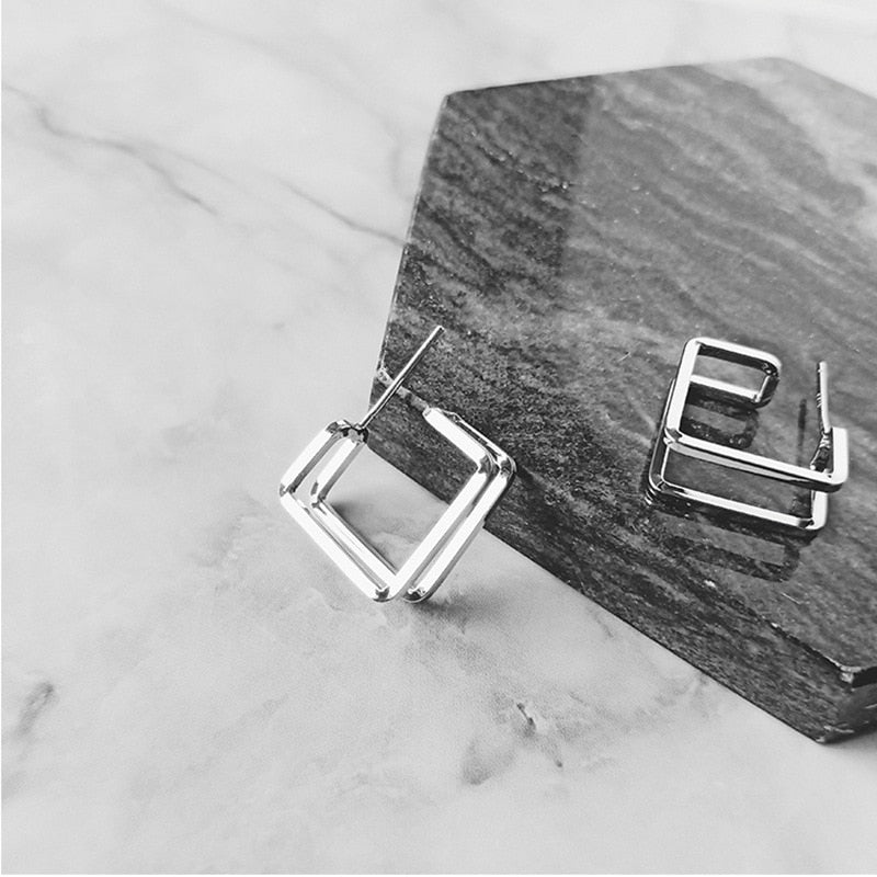 Boucles d'oreilles géométriques