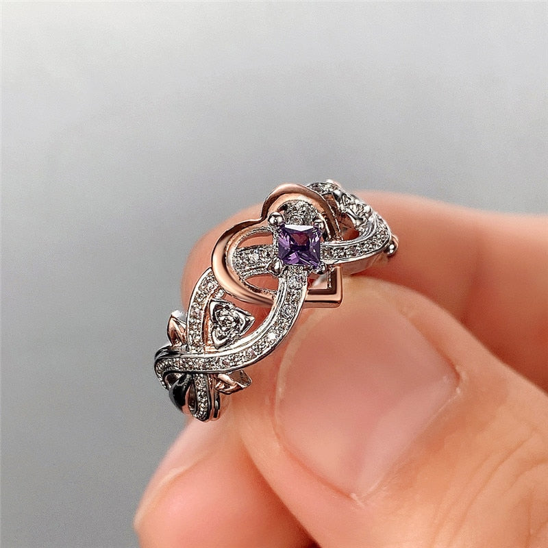 Bague avec un motif de cœur