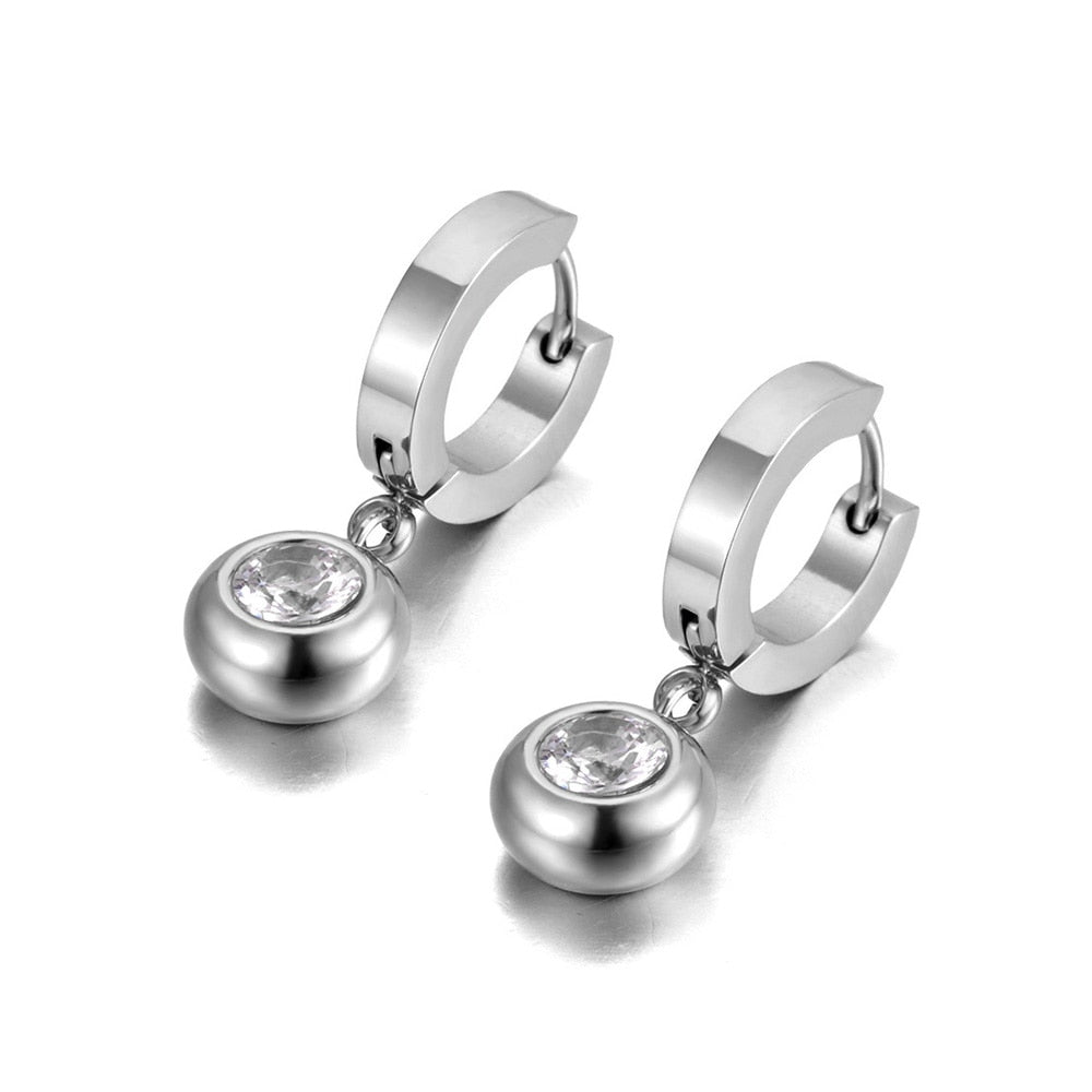 Boucles d'oreilles à boules suspendues